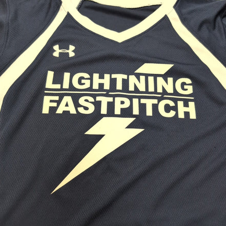 Maillot Under Armour M Lightning Fastpitch N°6 Logo Brodé Polyester