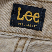Jean Lee Vintage Regular Fit Homme W33 L32 Marron Clair Denim Patiné Classic
