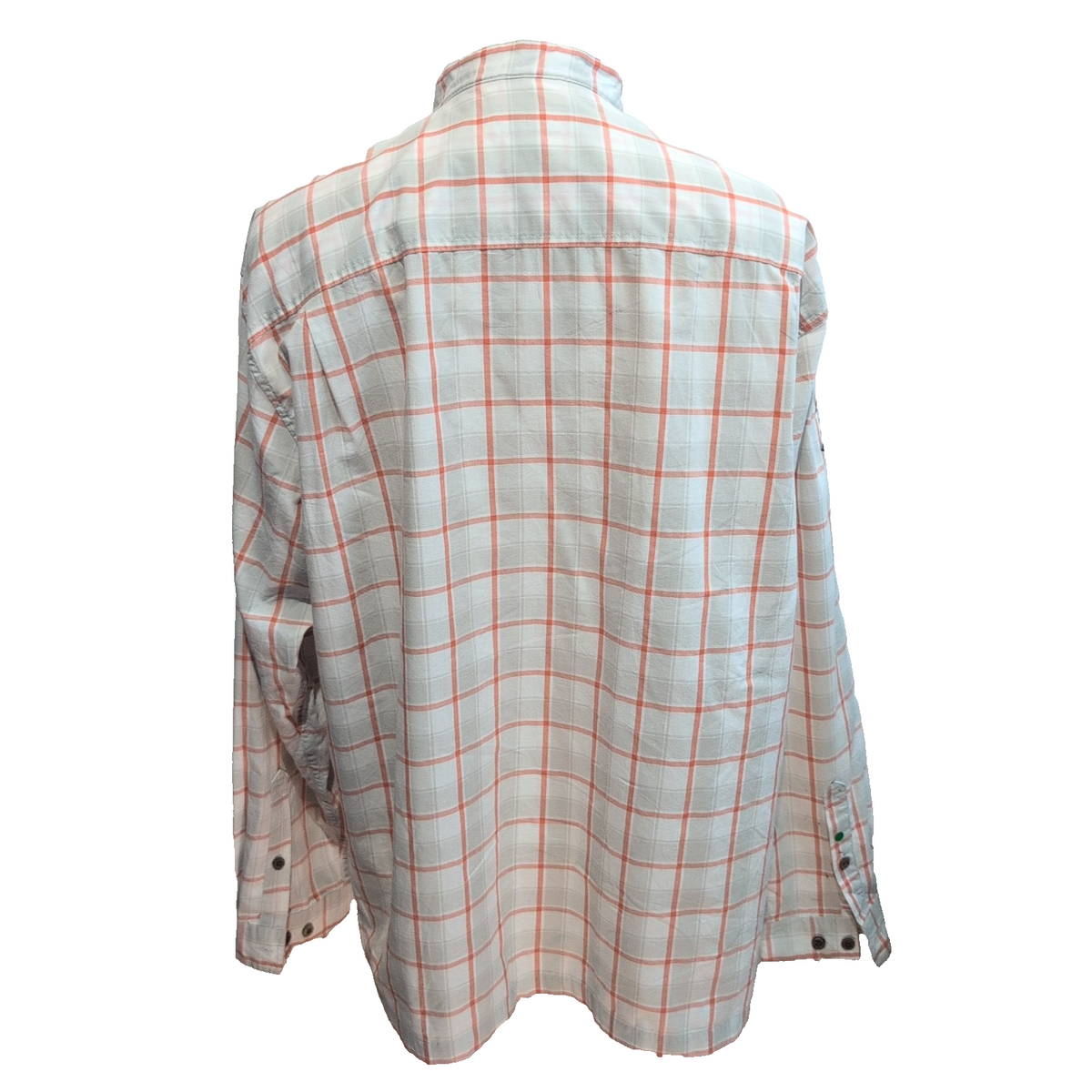 Chemise Patagonia XL grise carreaux bio coton pêche manches longues
