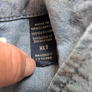 Chemise Wrangler Bleu Effet Jean Manches Courtes 2 Poches Rabat Taille XL