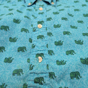 Chemise Tommy Hilfiger Slim Fit Bleue Motifs Éléphants - Taille S