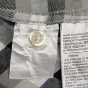 Chemise Levi's Western Noir et Blanc Carreaux Pressions Nacrées - Taille L