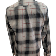 Chemise LEVI'S Western Flanelle Épaisse Carreaux Noir Rouge Manches Longues T.M