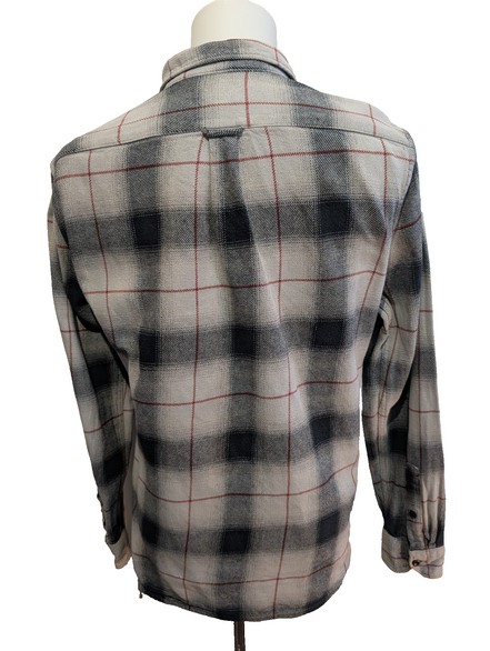 Chemise LEVI'S Western Flanelle Épaisse Carreaux Noir Rouge Manches Longues T.M