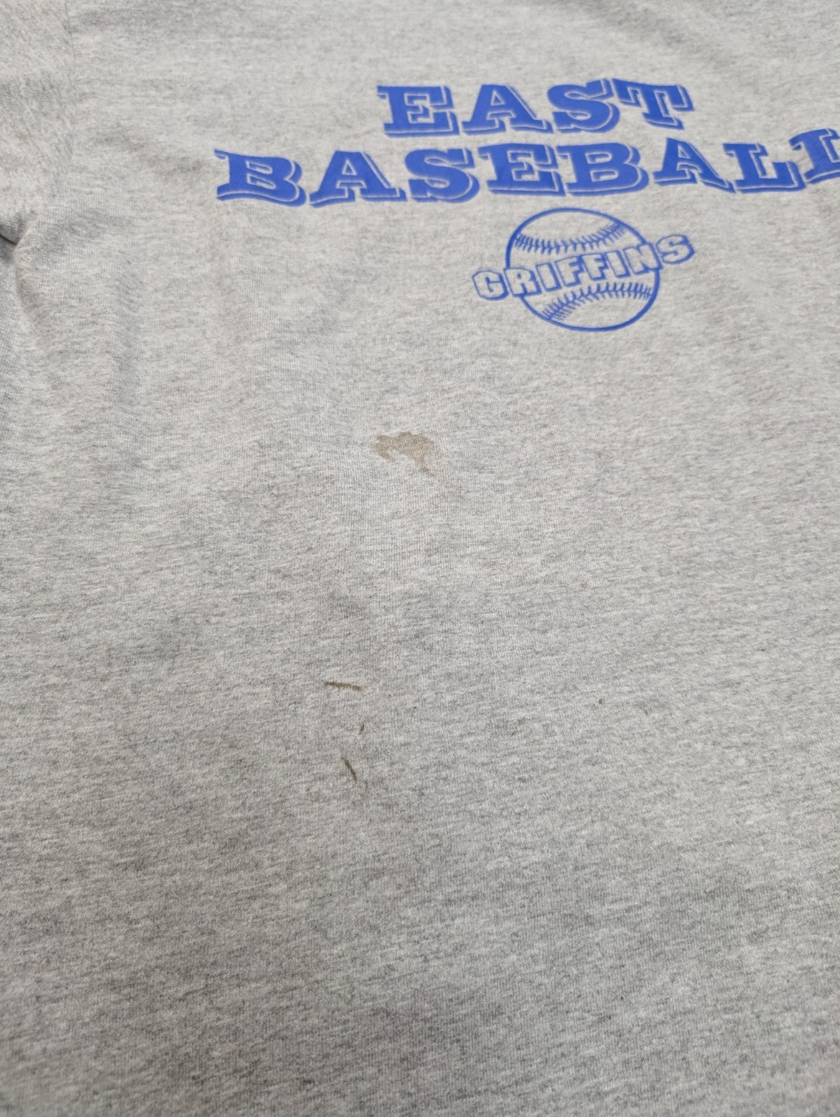 CHAMPION T-Shirt Homme S Gris EAST Baseball VINTAGE Logo Manches Rétro |102T