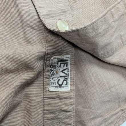 Chemise Levi’s Marron Clair Vintage Manches Courtes Taille M
