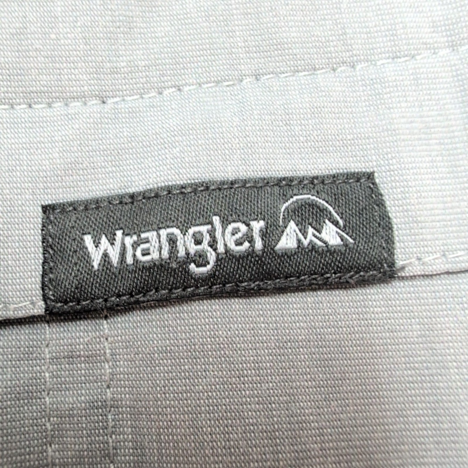 Chemise Wrangler Manche Courte Grise Unie Technique Taille L Deux Poches