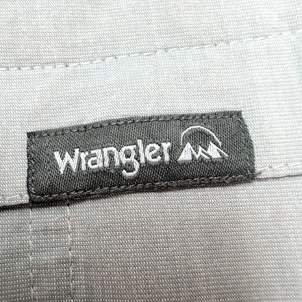 Chemise Wrangler Manche Courte Grise Unie Technique Taille L Deux Poches