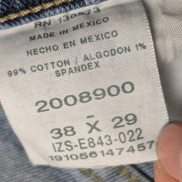 Jean Lee Homme Bleu Patiné Stretch W38 L29 Vintage Original Denim