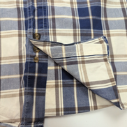 Chemise Carhartt Relaxed Fit M bleu blanc à carreaux coton manches courtes