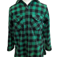 Chemise VESTE Laine L.L.BEAN VINTAGE L USA Bûcheron VERT NOIR Wool |285S