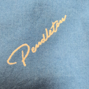 Chemise Hawaïenne Pendleton L Bleu Palmiers Voitures Coquillages Coton