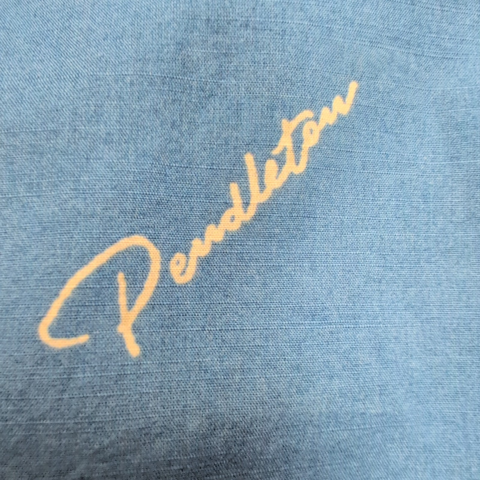 Chemise Hawaïenne Pendleton L Bleu Palmiers Voitures Coquillages Coton