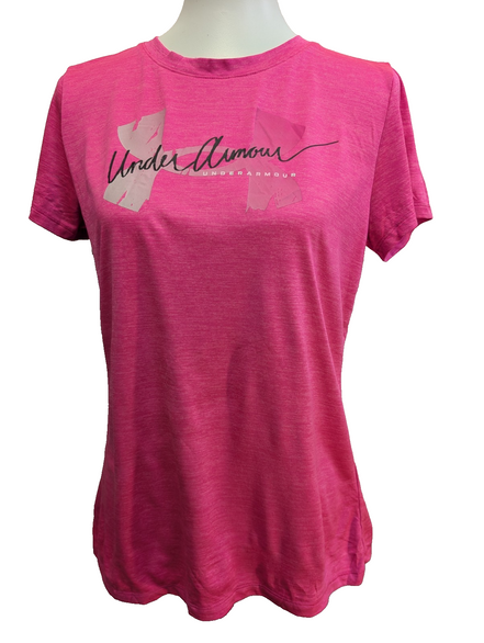 T-shirt de Sport Under Armour HeatGear Rose Femme Taille M