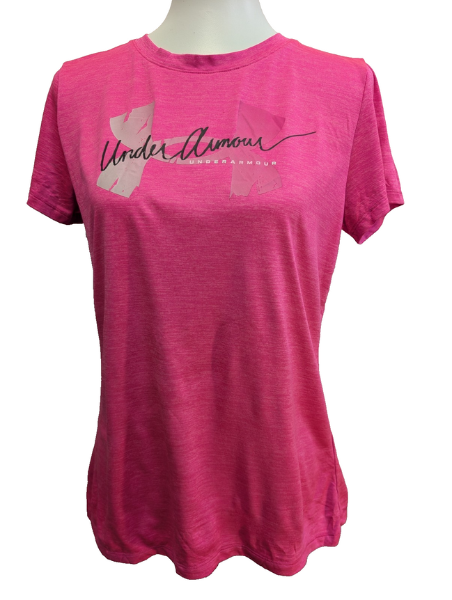 T-shirt de Sport Under Armour HeatGear Rose Femme Taille M
