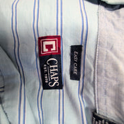 Chemise Chaps bleue à rayures taille L #46e