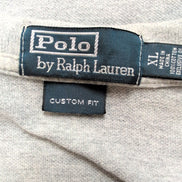 Polo Ralph Lauren Homme XL Gris Logo Bleu Marine Polo Manches Courtes