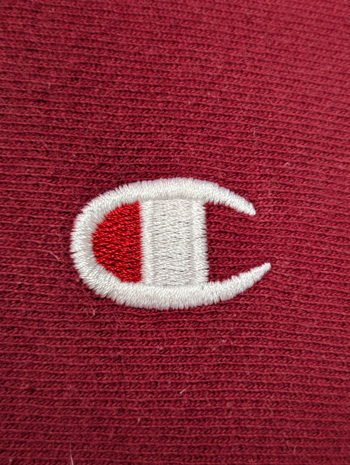Sweat à Capuche CHAMPION Vintage Homme S Bordeaux Hoodie Logo Brodé Rare