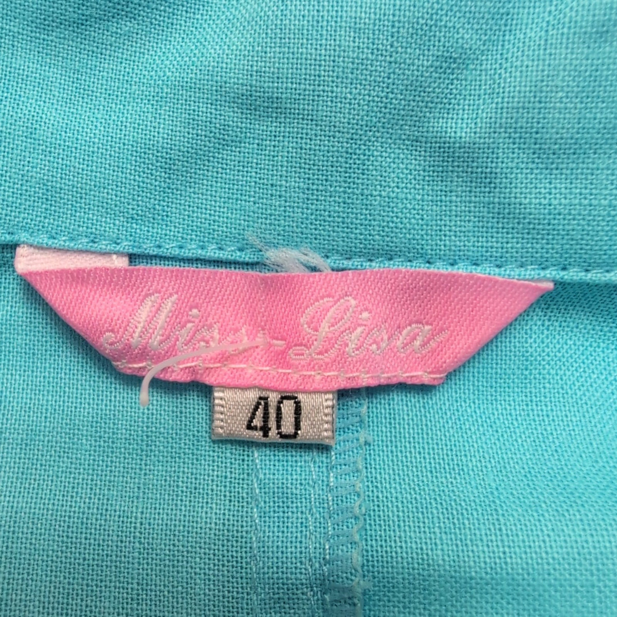 Ensemble Femme T40 Miss-Lisa Bleu Ciel 100% Lin Jupe Veste Neuf 