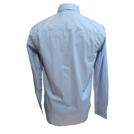 Chemise Todd Shelton M Neuve Étiquette Slim Fit 100% Coton Bleu Unie