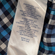 👕 CHEMISE CHAPS PERFORMANCE XL (TG) À CARREAUX BLEUS LOGO BRODÉ 60% COTON