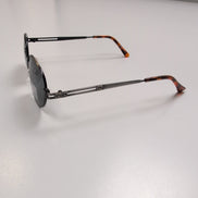 Lunettes de soleil JD Optical Y2K Pilote Acier Brossé Imitation Bois