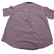 Chemise Chaps manches courtes violet à carreaux taille M #236msch