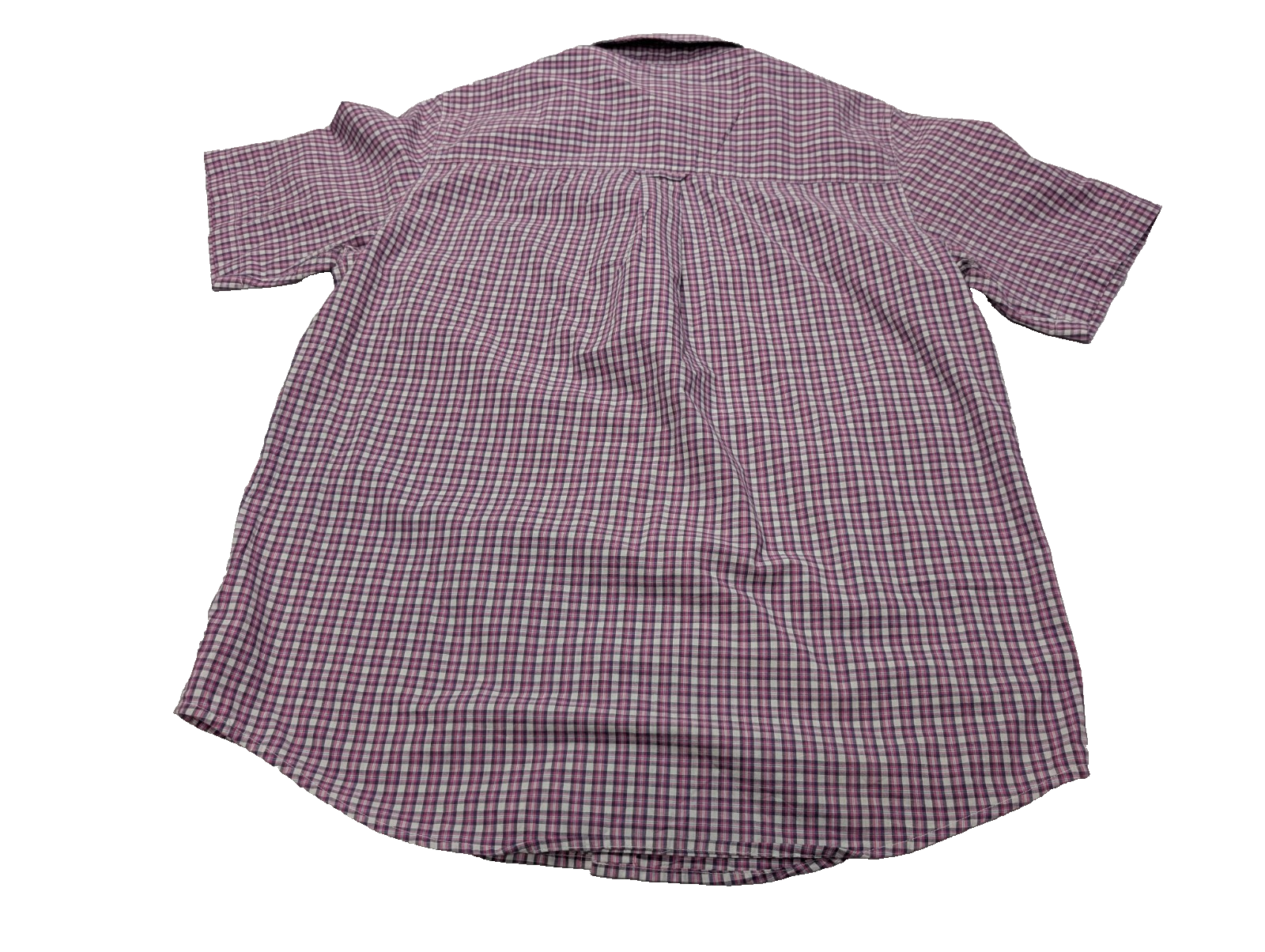 Chemise Chaps manches courtes violet à carreaux taille M #236msch