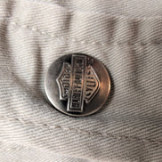 Surchemise Harley-Davidson XL Gris Doublée Coton Brodée Boutons Pression