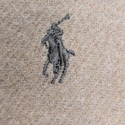 Écharpe Polo Ralph Lauren Camel Marron Clair Mélange Coton & Laine
