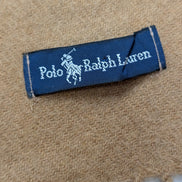 Écharpe Polo Ralph Lauren Camel Marron Clair Mélange Coton & Laine