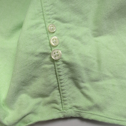 Chemise Ralph Lauren XXL Vert Clair Oxford Coton Logo Marron Manches longues