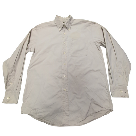 Chemise L.L. Bean beige crème uni taille S #134e