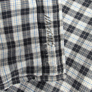 Chemise manches courtes Tommy Hilfiger bleue à carreaux taille L homme 1 poche