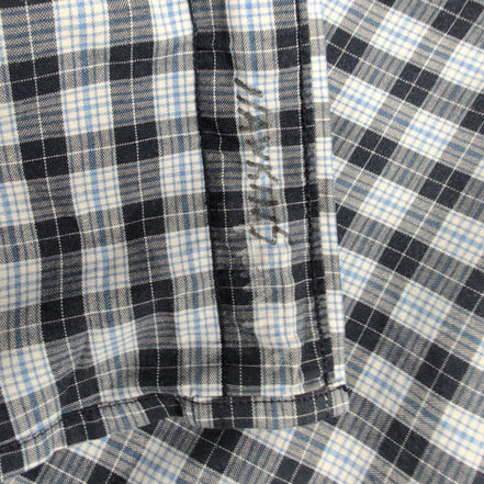 Chemise manches courtes Tommy Hilfiger bleue à carreaux taille L homme 1 poche