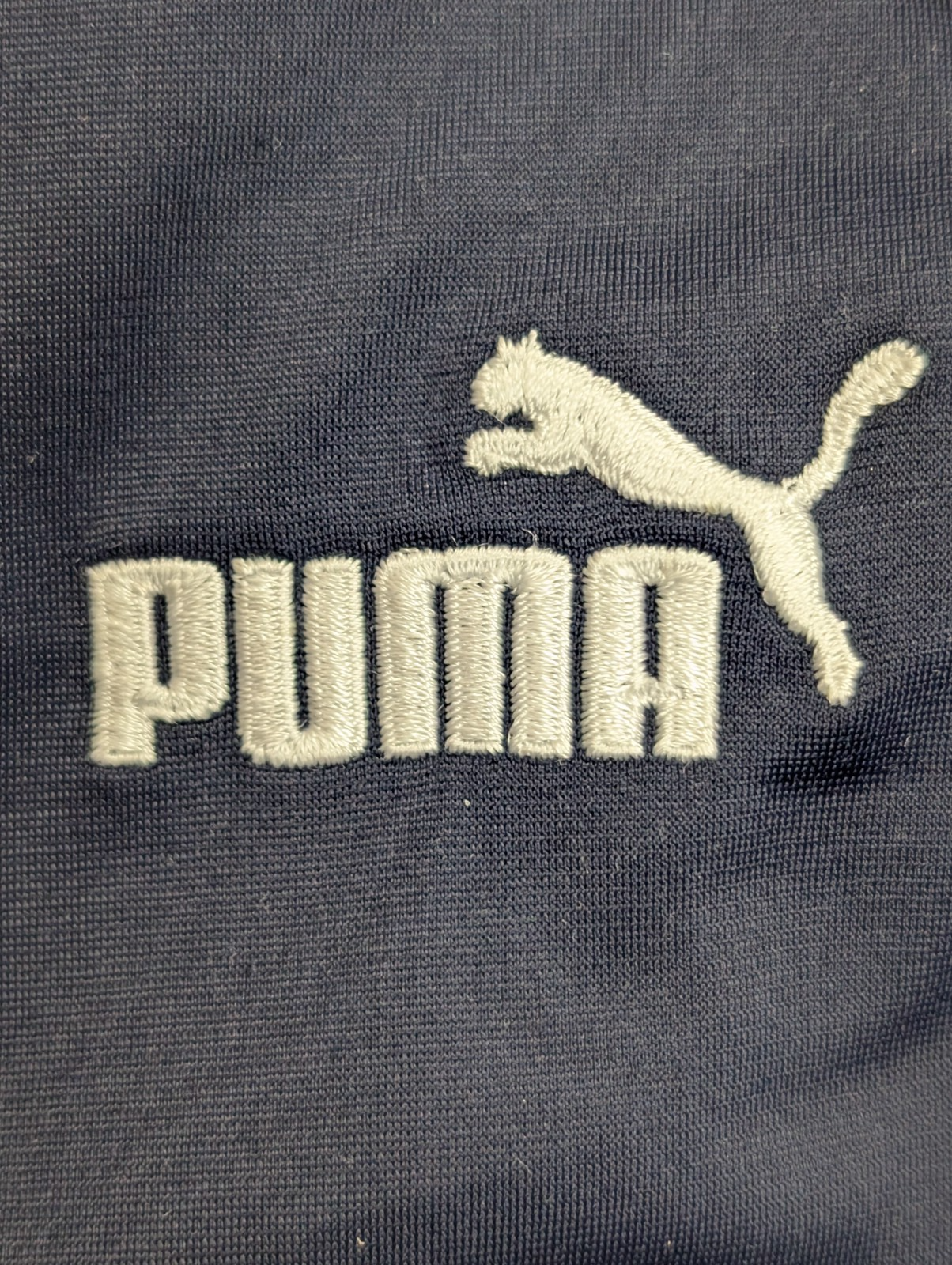 Veste Puma Bleu Marine Taille L (Taille Petit S/M) Jogging Sportswear Zippée