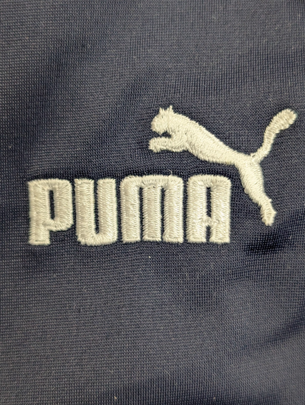 Veste Puma Bleu Marine Taille L (Taille Petit S/M) Jogging Sportswear Zippée