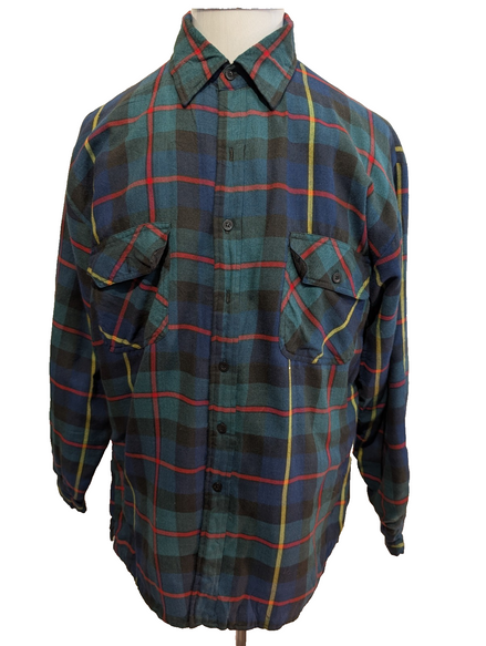 Coleman Outdoors Surchemise Matelassée Flanelle T.M Veste Carreau Vert Bleu |244