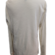 Pull Lauren Ralph Lauren Femme Blanc Côtelé Coton Taille L Excellent État