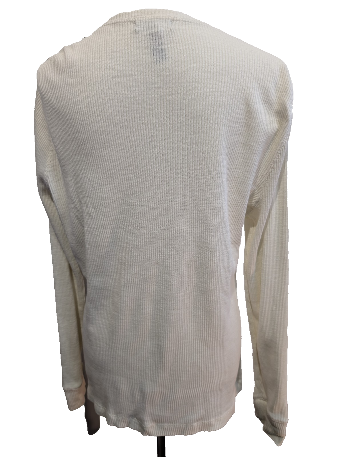 Pull Lauren Ralph Lauren Femme Blanc Côtelé Coton Taille L Excellent État