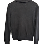 Pull Lauren Ralph Lauren femme S noir 100% coton col zippé boutons dorés