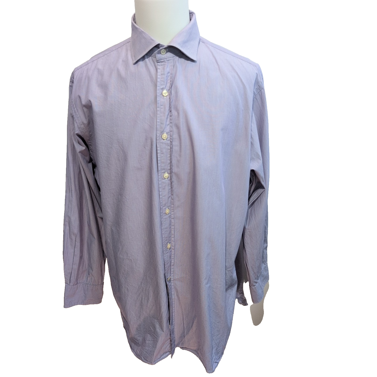 Chemise Polo Ralph Lauren Classic Fit XXL Violet uni Sans Logo manches longues