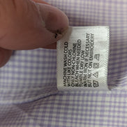 Chemise U.S. Polo ASSN lila violet manches longues à carreaux taille S