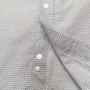 Chemise Wrangler Manche Courte Grise à Micro Points Blancs Taille L Une Poche