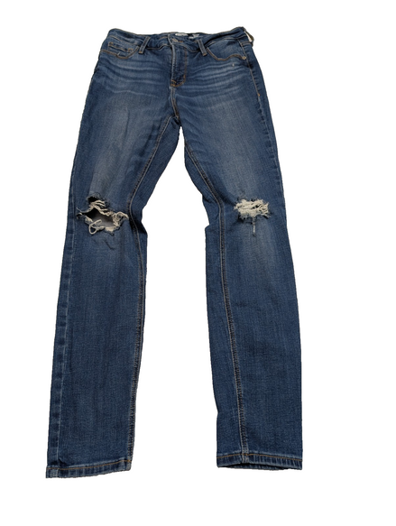 JEAN Fille OLD NAVY Taille 12/13 ans (Regular) Skinny Fit Super Stretch Troué