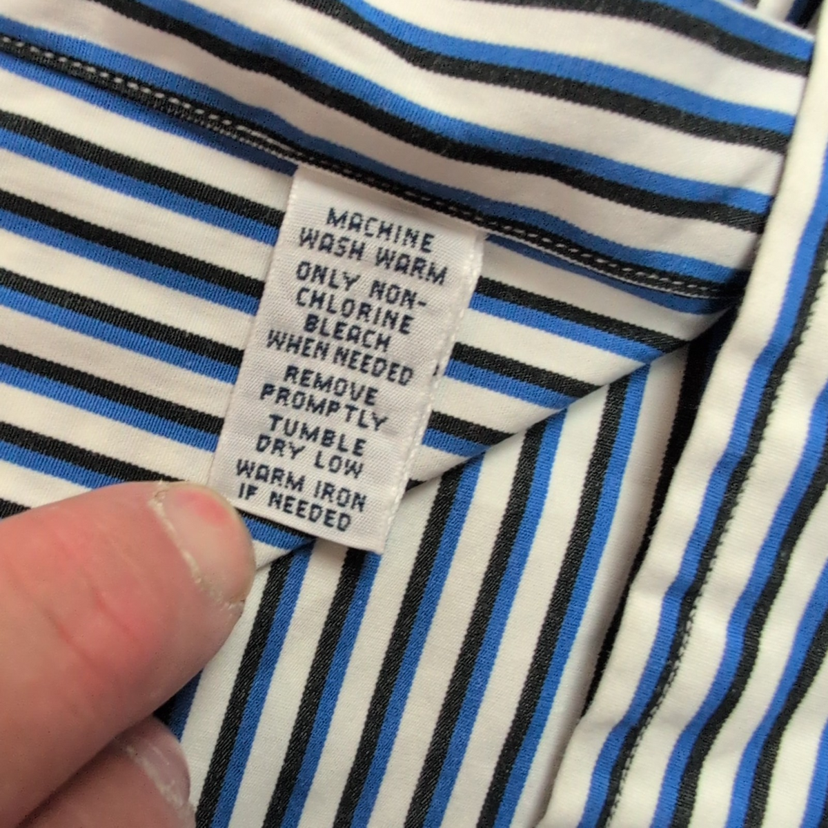 Chemise Polo Ralph Lauren L Hong Kong Rayures Bleu Noir Sans Logo