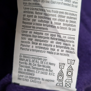 Sweat Champion Grand Logo Sérigraphié Violet Taille M