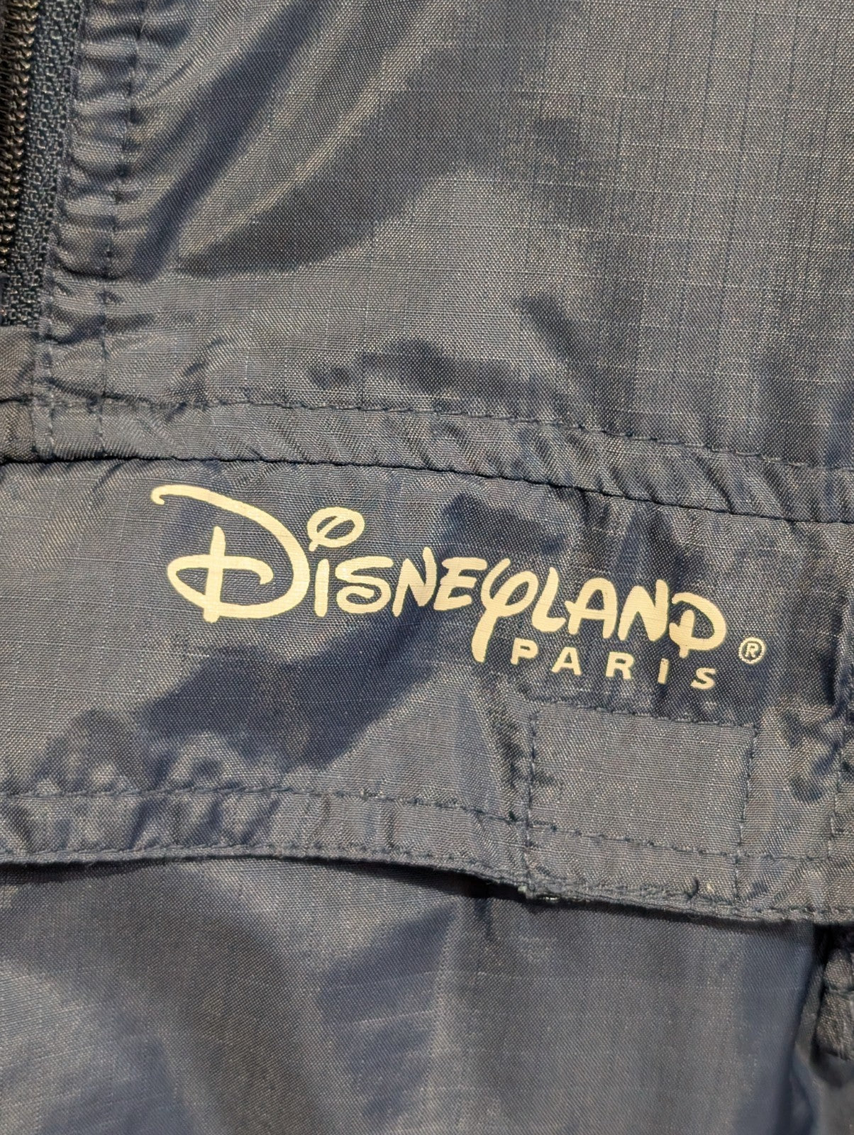 Veste Anorak Disney Land Vintage Marine S (12 ans) Coupe-Vent Doublé Polaire 🏰