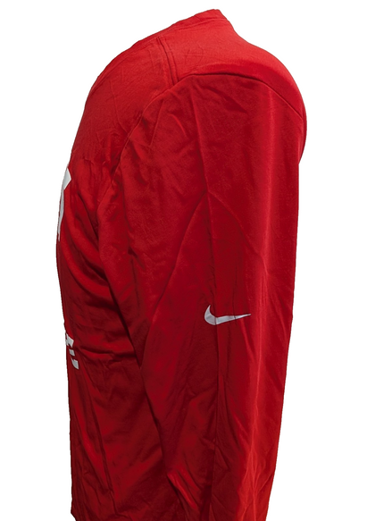 T-shirt Manches Longues Nike Dri-Fit BSM LACROSSE Rouge - Taille M
