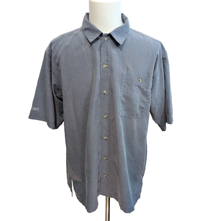 Chemise Columbia GRT XL Bleu Marine Safeguard Manches Courtes Poche Douce